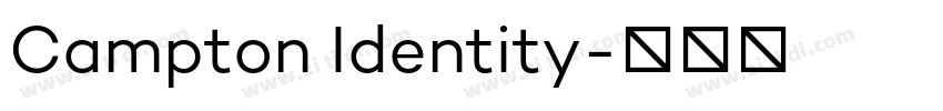 Campton Identity字体转换